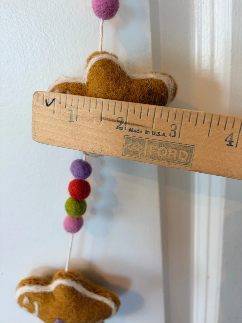 Felt Gingerbread Man Garland 72